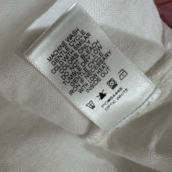 Evereve White linen blend Blazer Oversized Double-Breasted Sz m - Picture 6 of 13